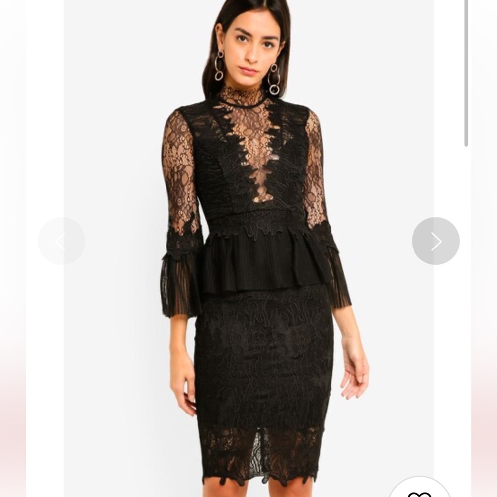 Bardot lace dress